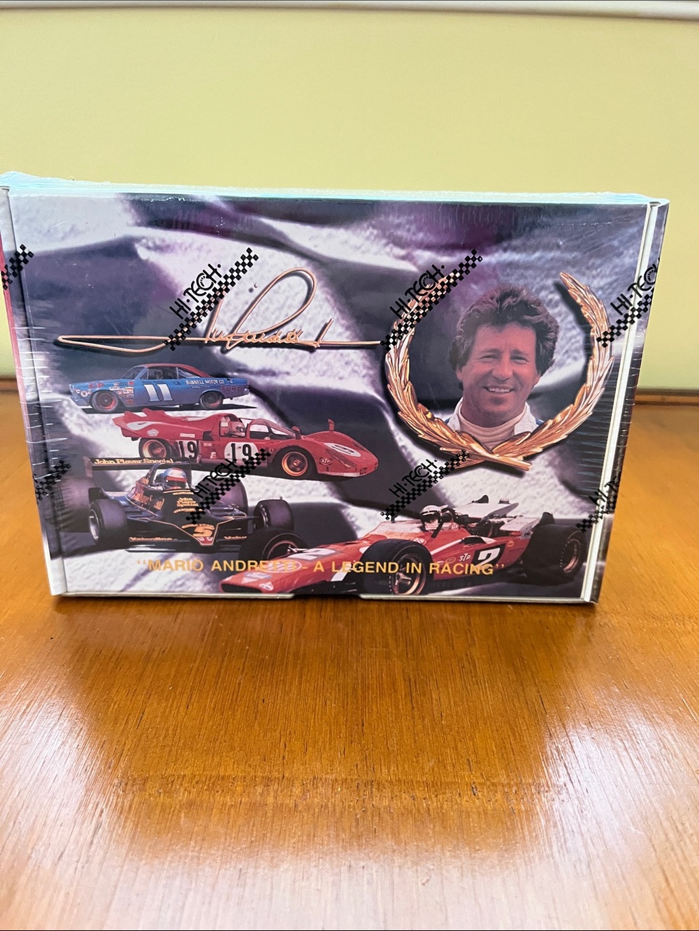 Racing Memorabilia Box with Vintage 50 Race Car cards